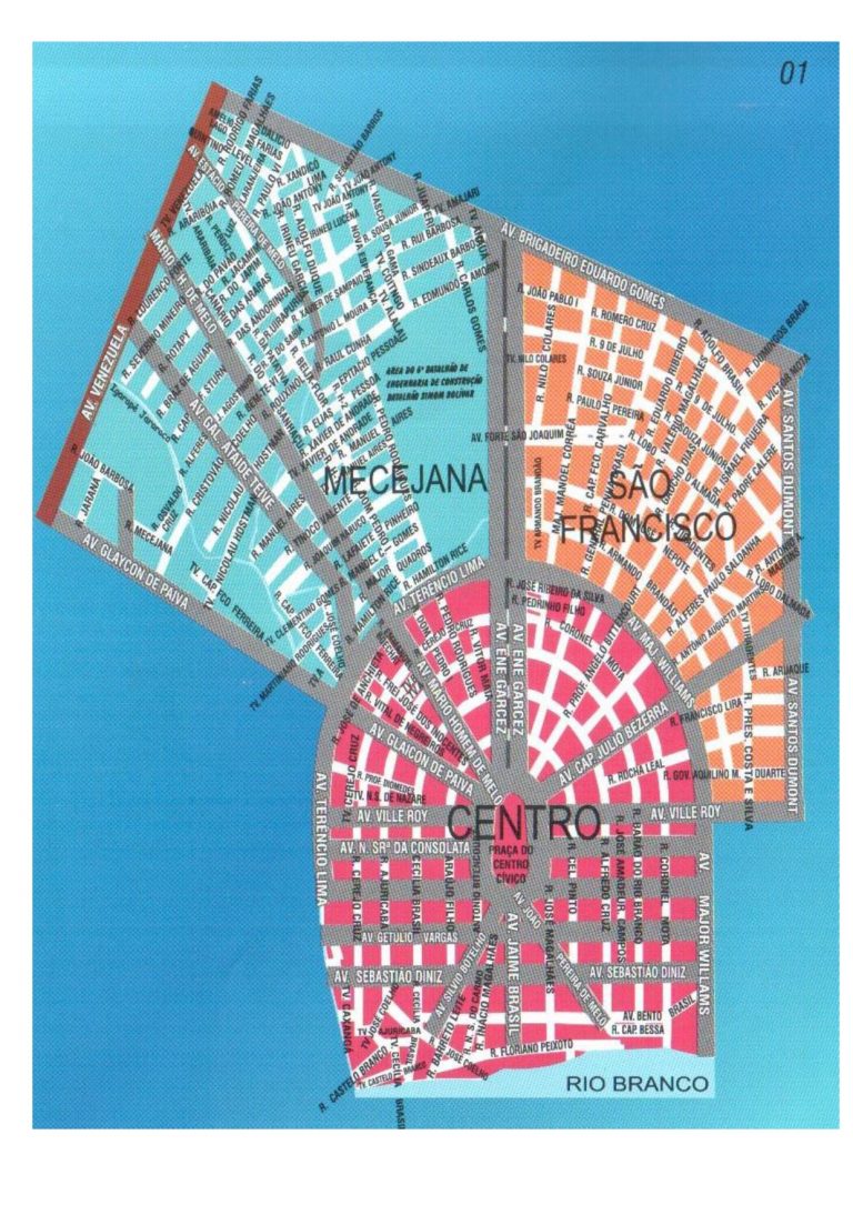 Mapa da Cidade BOA VISTA RORAIMA