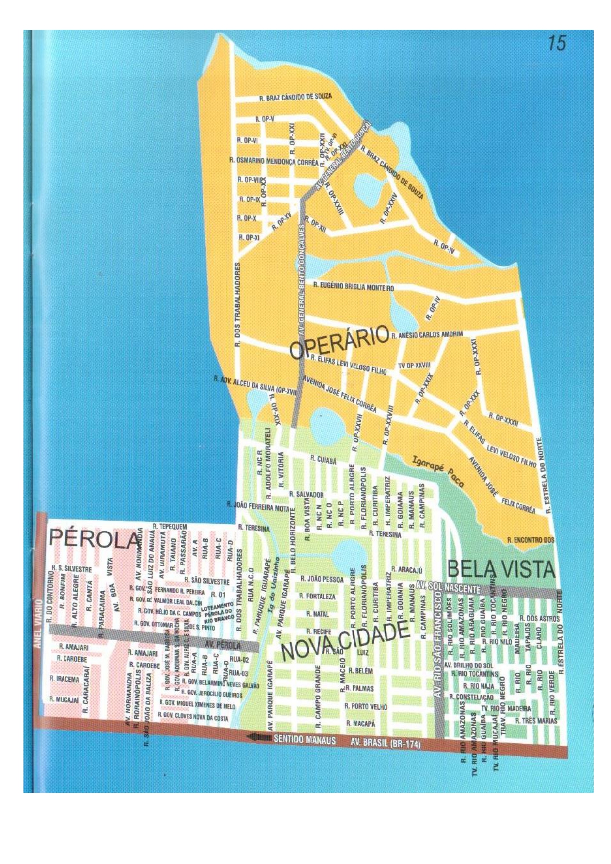 Mapa da Cidade Rodoviária Internacional de Boa Vista RR