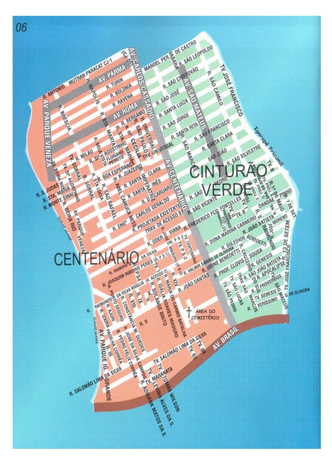 Mapa da Cidade Rodoviária Internacional de Boa Vista RR